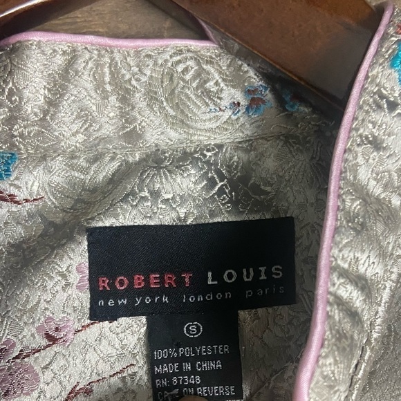 Last Chance ! Robert Louis Asian Floral Print Jacket   π - Picture 16 of 16